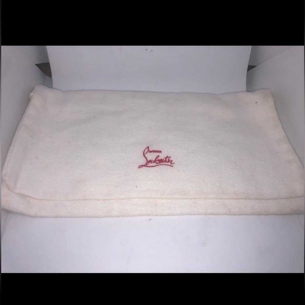 Christian Louboutin White Fold Over Dustbag